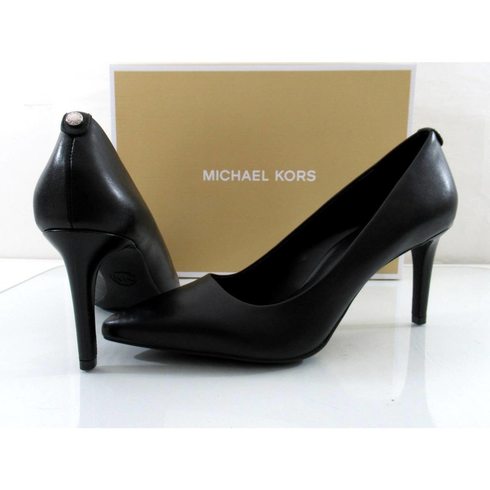 Michael Kors Dorothy Flex Pointy Toe Pumps Heels Leather Black - Picture 3 of 7